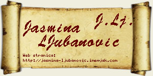 Jasmina LJubanović vizit kartica